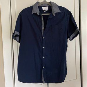 Mens Short-Sleeve Button Down